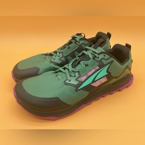 Size 11 Altra Men’s Lone Peak 7 Green Teal Trail Running Shoes